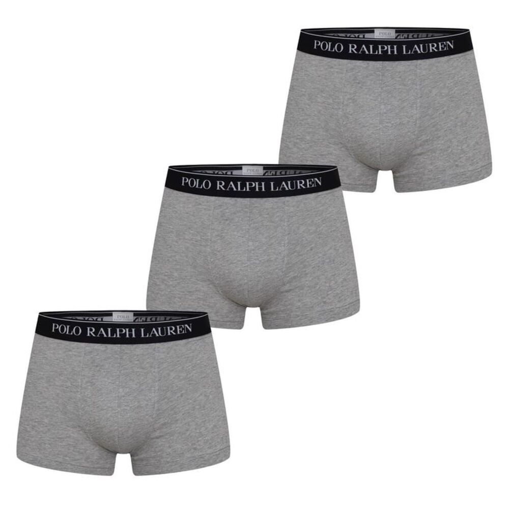 Ralph Lauren Mens Boxer Shorts (Pack of 3) / Heather Grey Marl